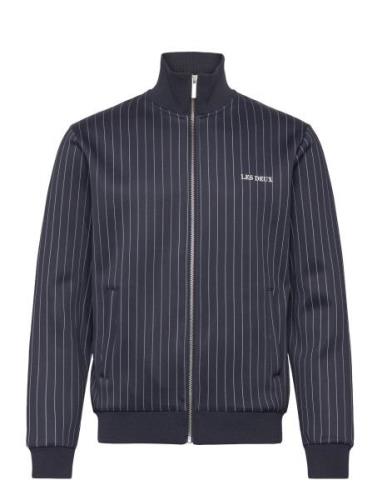 Les Deux Ballier Pinstripe Track Jacket Marinblå