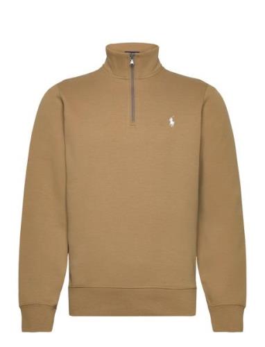 Polo Ralph Lauren Double-Knit Quarter-Zip Pullover Brun