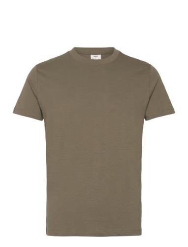 Mango Slim-Fit Cotton T-Shirt Khaki Green