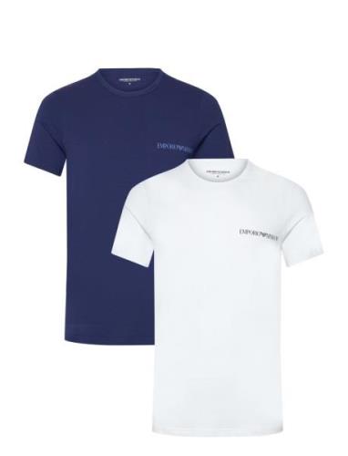 Emporio Armani Men's Knit 2-Pack T-Shirt Multi/patterned