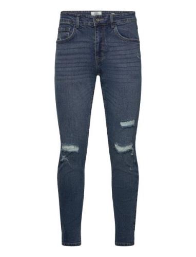 Redefined Rebel Rrstockholm Jeans Destroy Slim Fit Blå