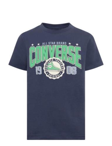 Converse Converse Collegiate Crest Tee Marinblå