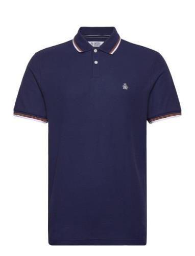 Original Penguin Tipped Polo Org Piq Marinblå