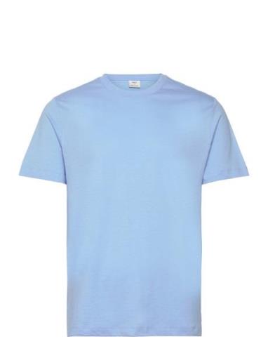 Mango Slim-Fit Cotton T-Shirt Blå