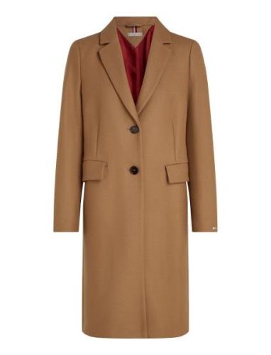 Tommy Hilfiger Wool Blend Classic Coat Beige