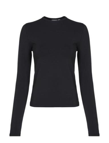 Calvin Klein Modal Stretch Slim C-Neck Top Ls Svart