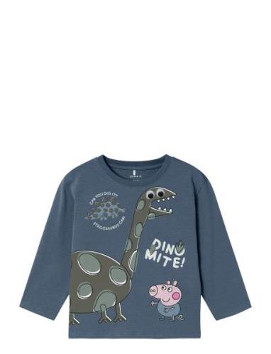 Name It Nmmabrum Peppapig Ls Nreg Top Cplg Marinblå