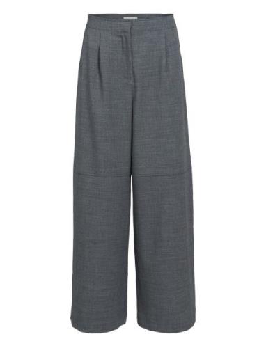 Object Objlesli Hw Lo Wide Pants 134 Grå