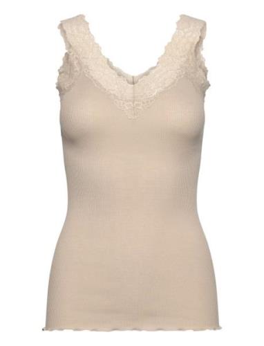 Rosemunde Organic Top W/ Lace Beige