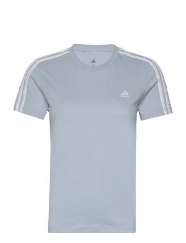 Adidas Sportswear Essentials Slim 3-Stripes T-Shirt Blå