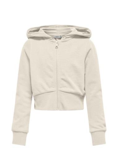 Kids Only Kogbella Life L/S Zip Hood Short Ub Swt Kräm