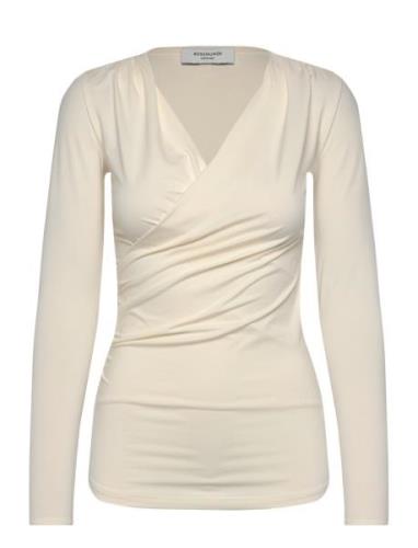 Rosemunde Rwsbillie Ls V-Neck Kräm