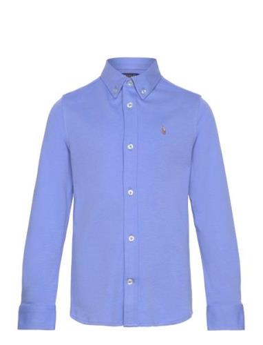 Ralph Lauren Kids Cotton Interlock Shirt Blå