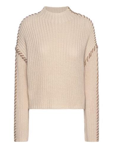 Vero Moda Vmnewcream Ls Funnelneck Pullover Boo Beige