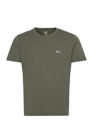 Lee Jeans Ss Patch Logo Tee Khaki Green