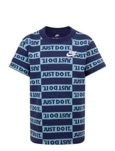 Nike Nike Printed Tee Marinblå