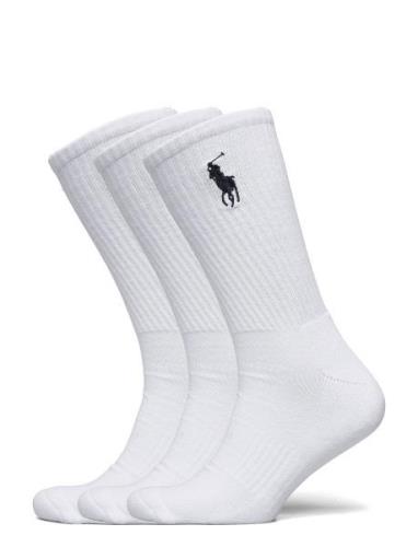 Polo Ralph Lauren Underwear Big Pony Crew Sock 3-Pack Vit