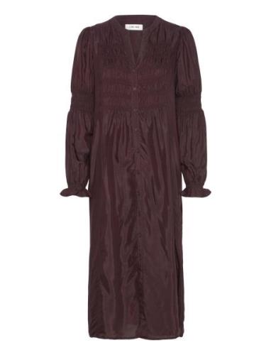 Cream Crhenva Shirt Dress Burgundy