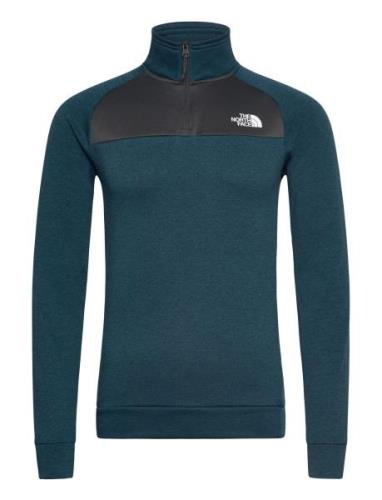 The North Face M Reaxion 1/4 Zip Fleece Blå