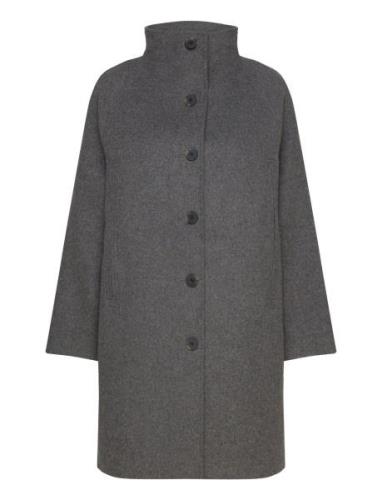 Selected Femme Slfvinni Wool Coat Grå