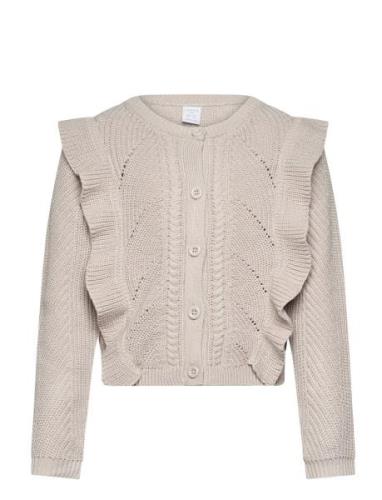 Lindex Cardigan With Flounce Beige