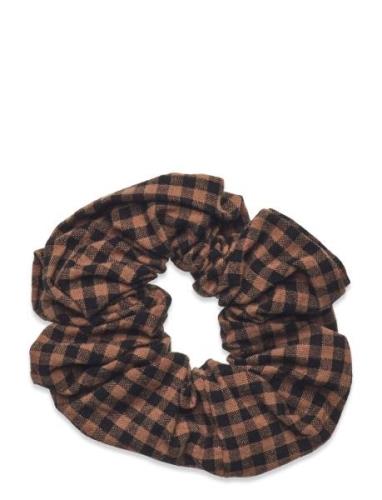 Becksöndergaard Gingham Scrunchie Brun