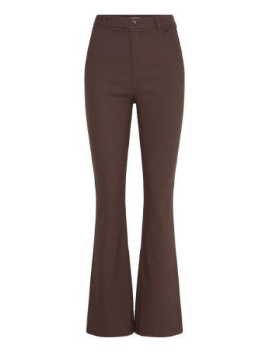 Minus Mscarma Flared Graphic Pants Brun