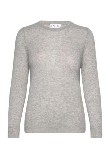 Davida Cashmere Basic Sweater Loose Tension Grå