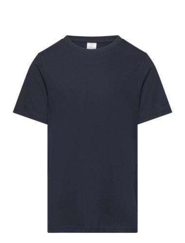 Lindex T Shirt Regular Solid Marinblå