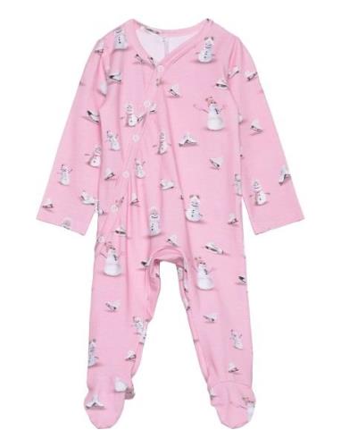 Gugguu Baby Print Full Bodysuit Rosa