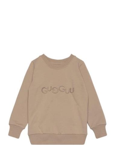 Gugguu Logo Sweatshirt Beige