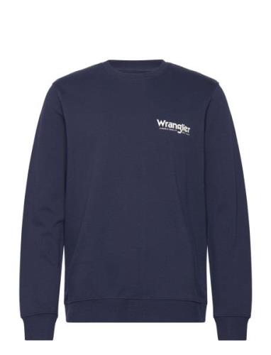 Wrangler Crewneck Sweatshirt Marinblå