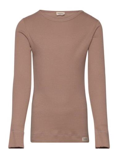 MarMar Copenhagen Plain Tee Ls Brun