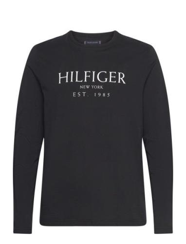 Tommy Hilfiger Big Hilfiger Ls Tee Svart