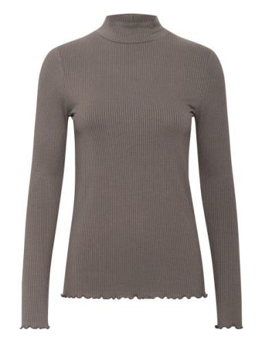 Kaffe Kadrew Turtleneck T-Shirt Brun