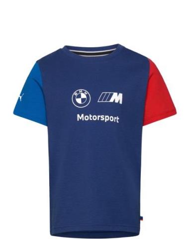 PUMA Motorsport Bmw Mms Kids Ess Logo Tee Blå