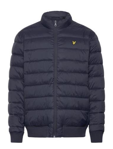 Lyle & Scott Funnel Neck Wadded Jacket Marinblå