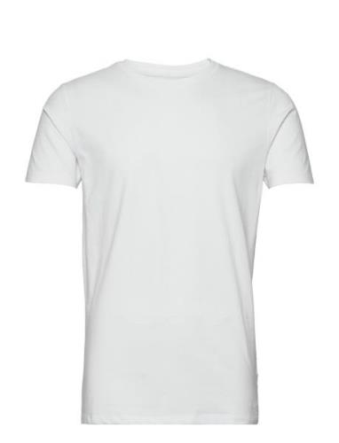 Lindbergh Mens Stretch Crew Neck Tee S/S Vit