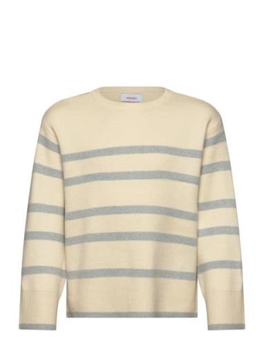 Vero Moda Girl Vmsaba Ls O-Neck Pullover Ga Girl Noos Beige