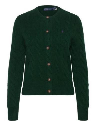 Polo Ralph Lauren Cable-Knit Wool-Cashmere Cardigan Grön