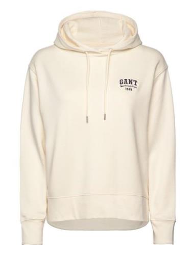 GANT Small Graphic Hoodie Kräm