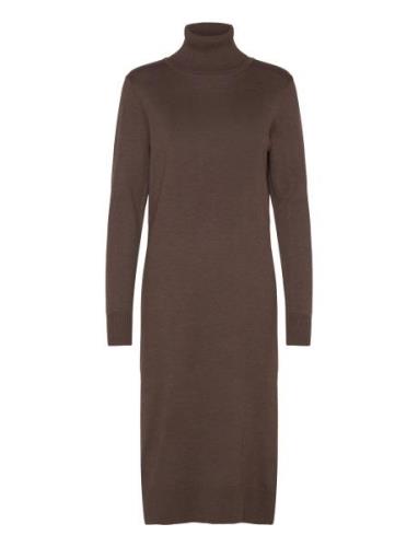 Saint Tropez Milasz Roll Neck Long Dress Brun