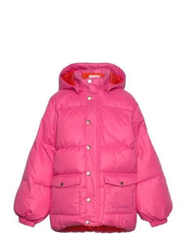 Mini Rodini Heavy Hooded Puffer Jacket Rosa