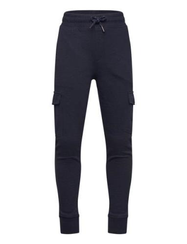 Mango Cargo Jogger Trousers Marinblå