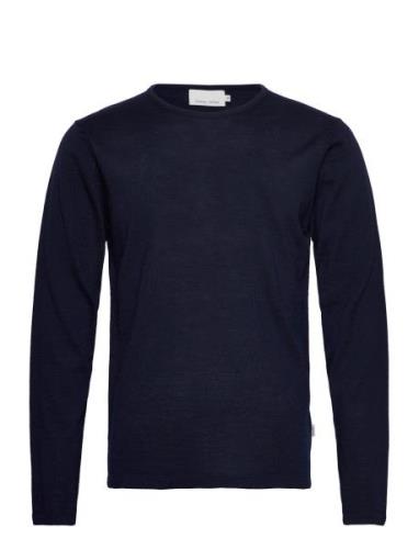 Casual Friday Cfkent Merino Crew Neck Knit Blå