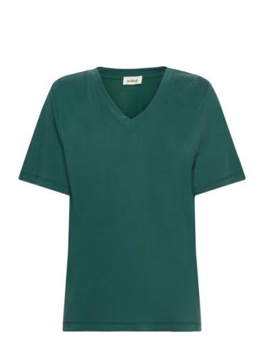 Soaked In Luxury Slcolumbine Loose Fit V-Neck Ss Grön