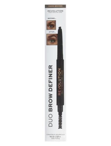 Makeup Revolution Makeup Revolution Duo Brow Definer Pencil Brun