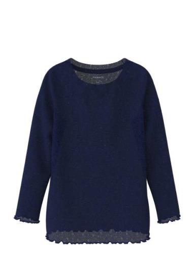 Name It Nmfnimisa Ls Slim Top Blå