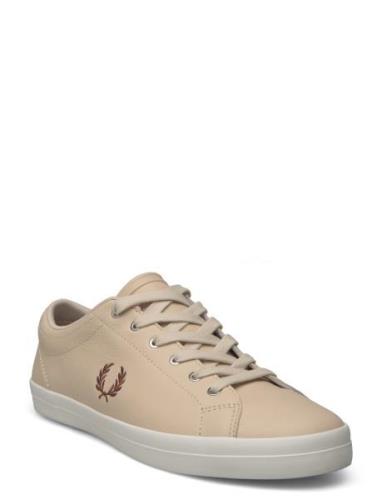 Fred Perry Baseline Leather Beige