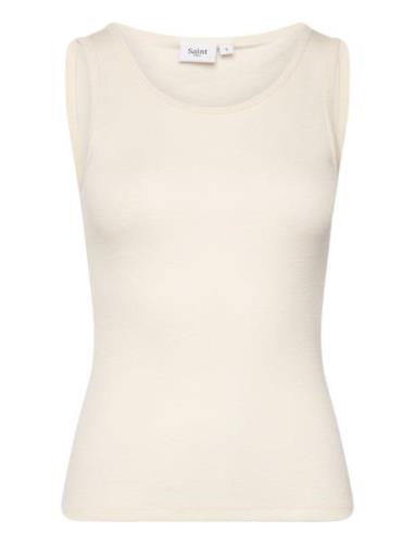 Saint Tropez Garimasz Wool Tank Top Kräm